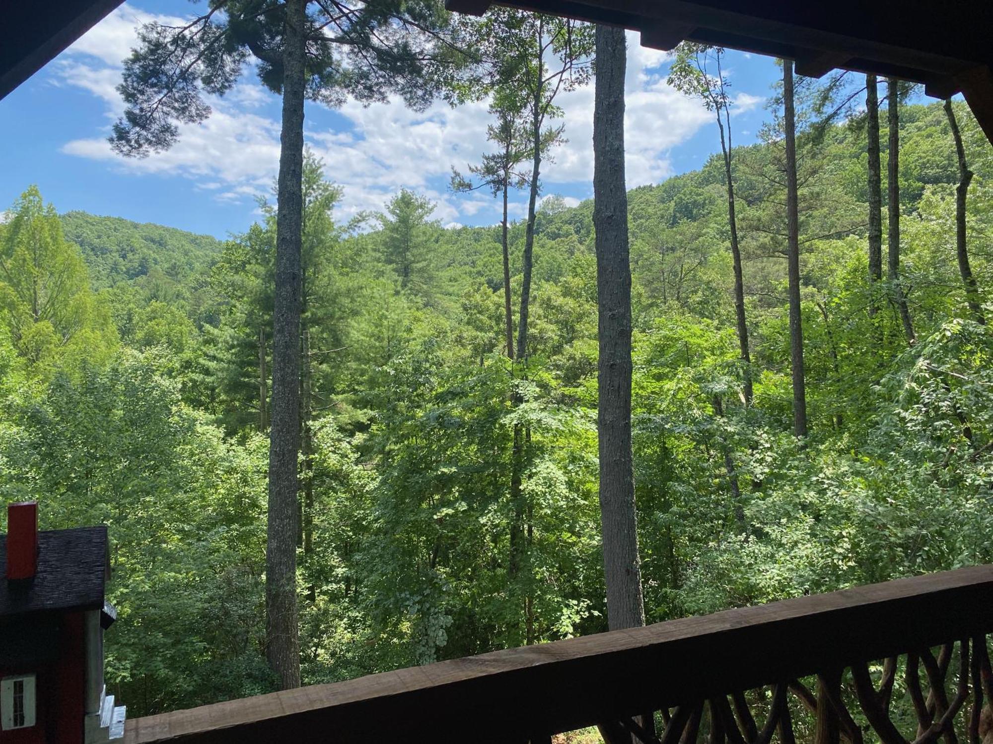 The Cozy Lazy Laurel With Year-Round Mountain Views, Hot Tub, Fire Pit Villa Cherry Log Exterior photo